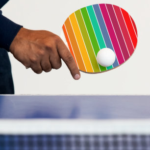 Raquete De Ping Pong Pop Art Stripes