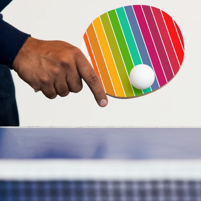 Raquete De Ping Pong Pop Art Stripes (Insitu)
