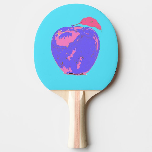 Raquete De Ping Pong Pop de Arte Roxa (Frente)