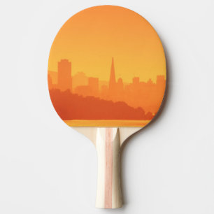 Raquete De Ping Pong Por do sol brilhante de San Francisco