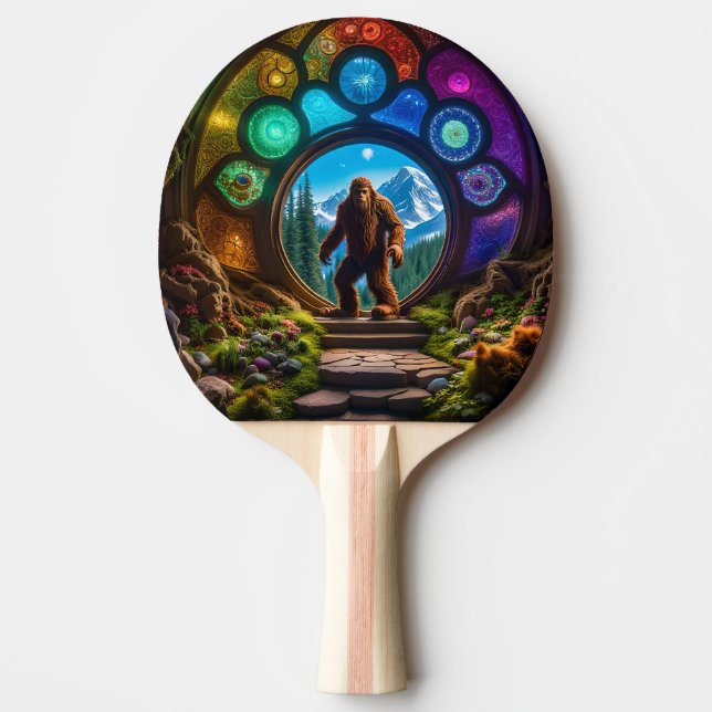 Raquete De Ping Pong Portal Dimensionável Sasquatch (Frente)