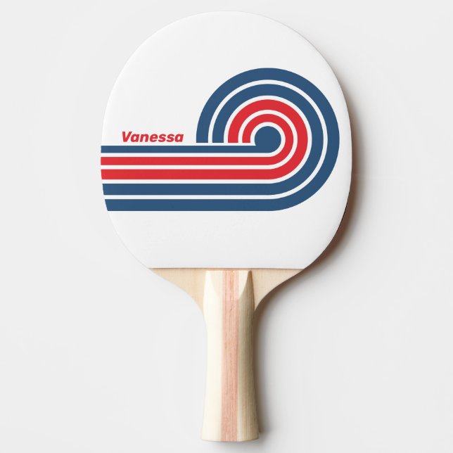 Raquete de Ping Pong Postman Nostalgic Curl Stripe (Frente)