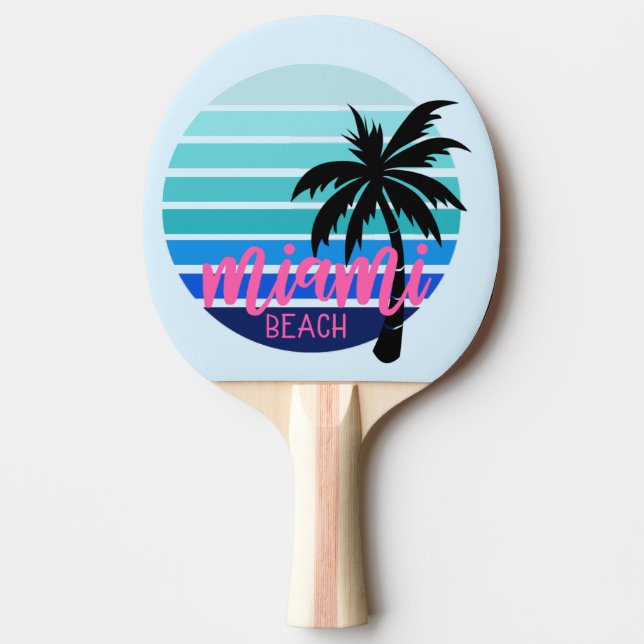 Raquete De Ping Pong Praia de Miami (Frente)
