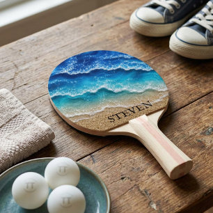 Raquete De Ping Pong Praia Falso Resina Epóxi Costeira