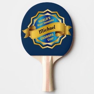 Raquete De Ping Pong Prêmio azul Dourado do vovô o mais impressionant