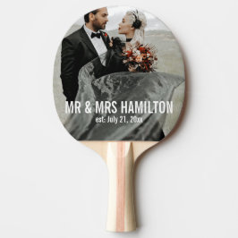 Raquete De Ping Pong Presente de casamento de fotos personalizado