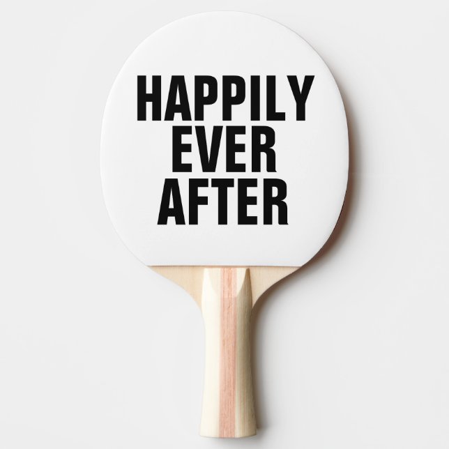 Raquete De Ping Pong Presente Engraçado de Casamento de Paddle (Frente)