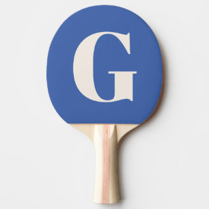 Raquete De Ping Pong Presente Personalizado Monograma Simples e Ousado
