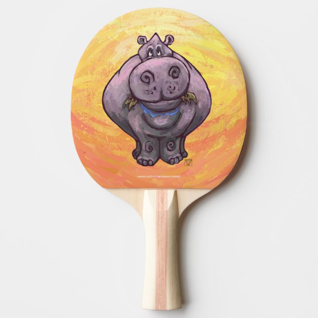 Raquete De Ping Pong Presentes e acessórios do Hippopotamus (Frente)