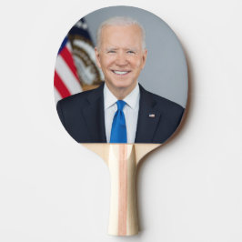 Raquete De Ping Pong Presidente Joe Biden White House Retrato