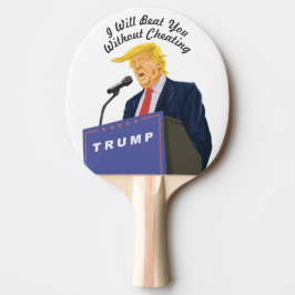 Raquete De Ping Pong Presidente Personalizável Trump Bate em Você