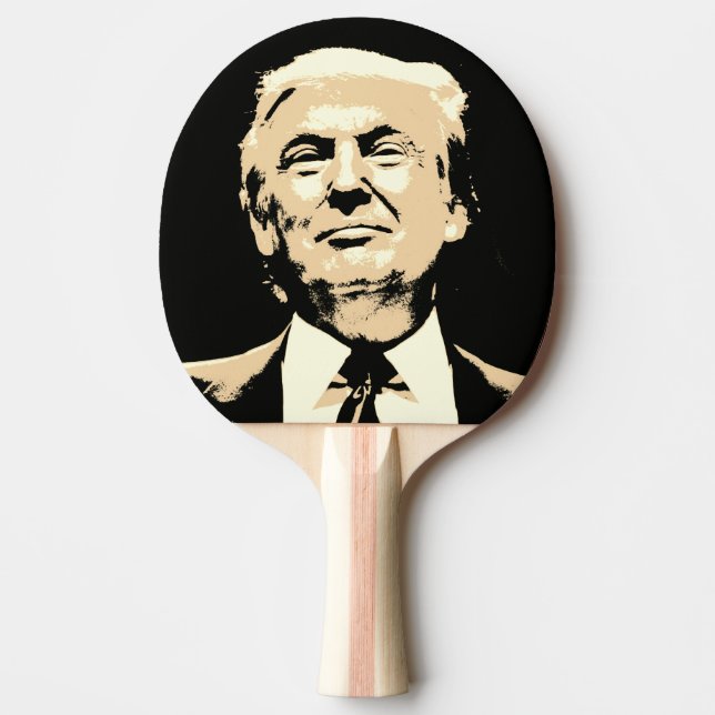 RAQUETE DE PING PONG PRESIDENTE TRUMP PING PONG PADDLES (Frente)