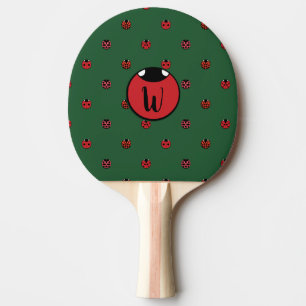 Raquete De Ping Pong Presilha de pino de pino do Ladybug Bolinhas