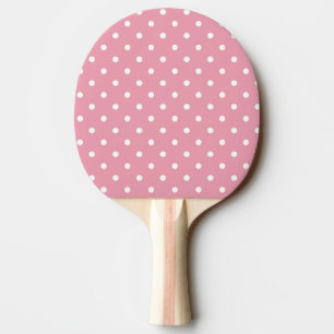 Raquete De Ping Pong Presilha de pino do pino de Bolinhas rosa