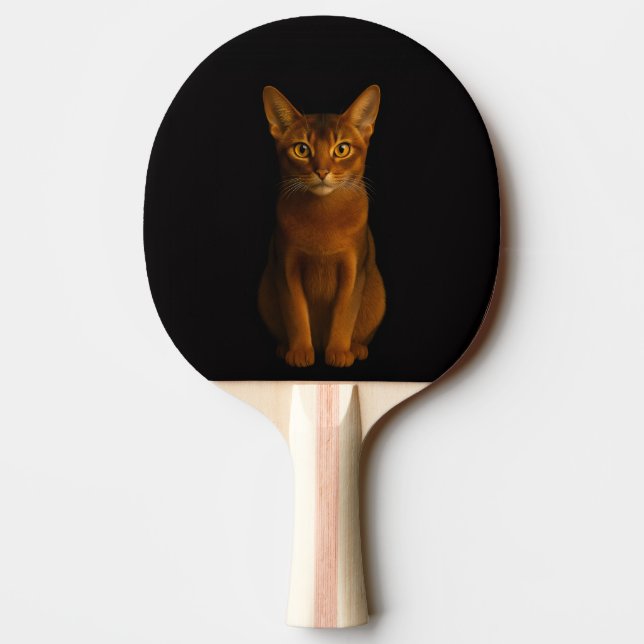 Raquete de ping pong preta 4 Luxe, Beleza Abissíni (Verso)