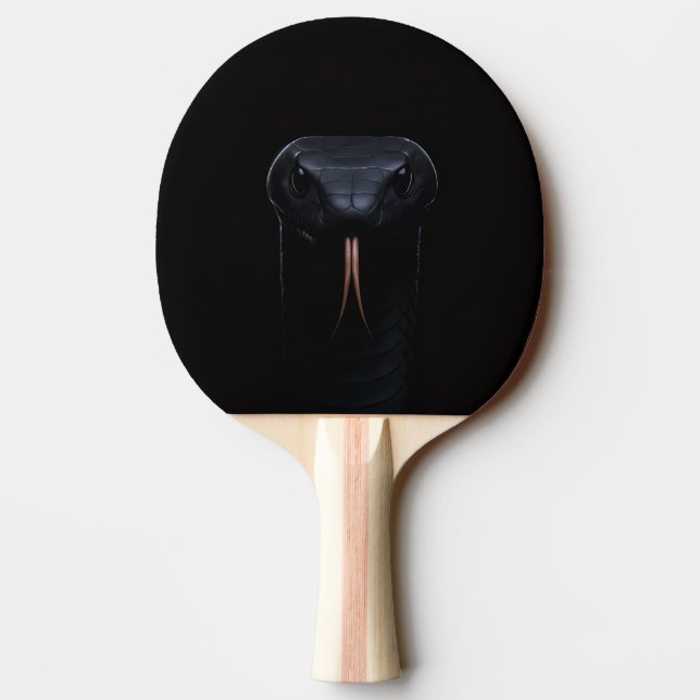 Raquete De Ping Pong Preto 4, pá-pingue-pongue, Cobra de Mamba Preta (Verso)
