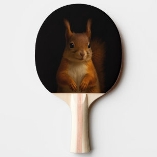 Raquete De Ping Pong Preto 4, pá-pingue-pongue, Esquilo Vermelho