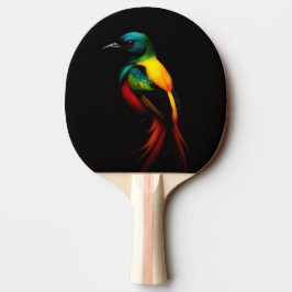 Raquete De Ping Pong Preto 4, pá-pingue-pongue luxo, pássaro arco-íris