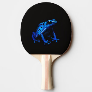 Raquete De Ping Pong Preto 4, pá pingue-pongue luxo, Sapo azul