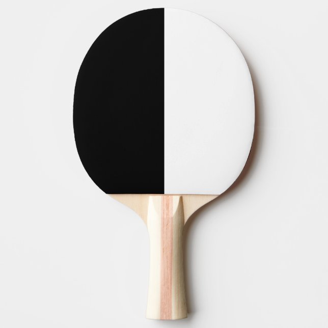 Raquete De Ping Pong Preto e Branco (Frente)