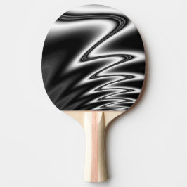 Raquete De Ping Pong Preto e Branco