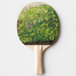 Raquete De Ping Pong Pretty Watercolor Floral Bush Graphic Art Painting