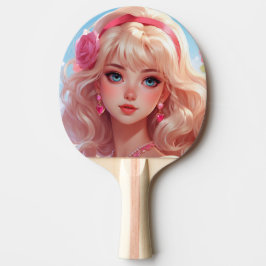 Raquete De Ping Pong Princesa da flor
