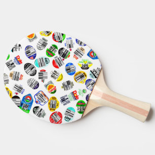 Raquete De Ping Pong Produza adesivos de código de Bar