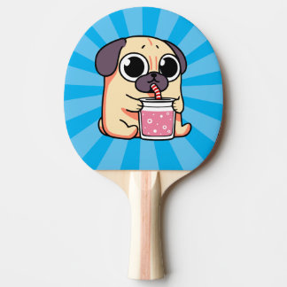 Raquete De Ping Pong Pug Gato