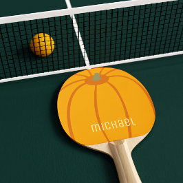 Raquete De Ping Pong Pumpkin Laranja Moderno Personaliza Ping Pong Padd