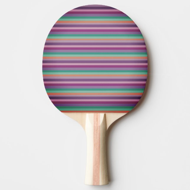 Raquete De Ping Pong Púrpura, azul, pingue-pongue laranja (Frente)