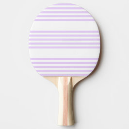 Raquete De Ping Pong Púrpura Lilac e cinco faixas brancas