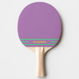 Raquete De Ping Pong Púrpura Pálida Monograma