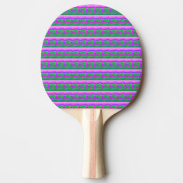 Raquete De Ping Pong Púrpura Verde Rosa Rosa Soldado