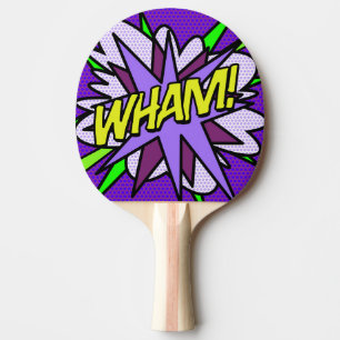 Raquete De Ping Pong Quadrinho Divertido e Moderno WHAM