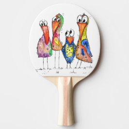 Raquete De Ping Pong Quatro Aves Células E Quentes