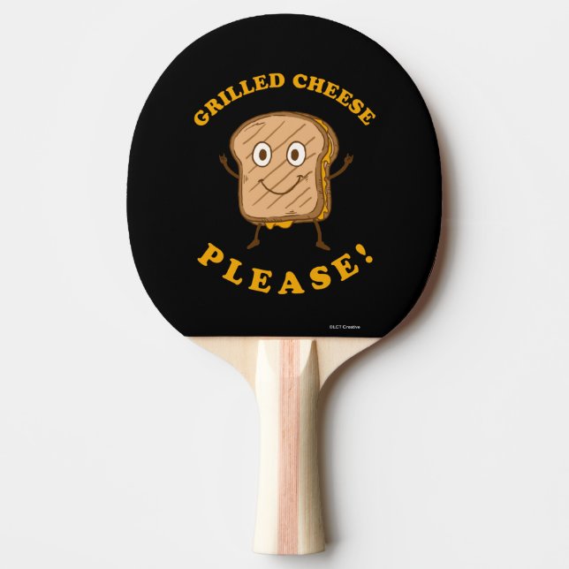 Raquete De Ping Pong Queijo grelhado, por favor (Frente)