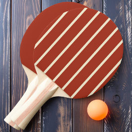 Raquete De Ping Pong Queimada de Siena Striping e Sólida
