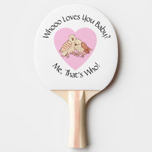 Raquete De Ping Pong Quem Te Ama Querida? Feriado do Namorados Coruja
