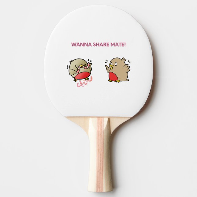 Raquete De Ping Pong Quer compartilhar, amigo! (Frente)