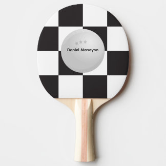 Raquete De Ping Pong Racing Flag, Custom Table Tennis, Checkered Sports
