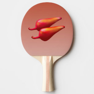 Raquete De Ping Pong Rack de ping pongue Pimentões Vermelhos