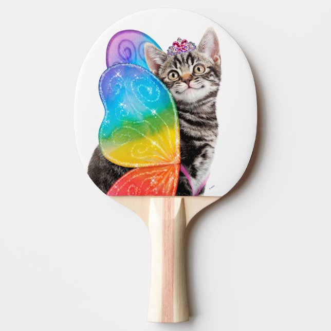 Raquete De Ping Pong Rainbow Butterfly Princesa Kitten (Frente)