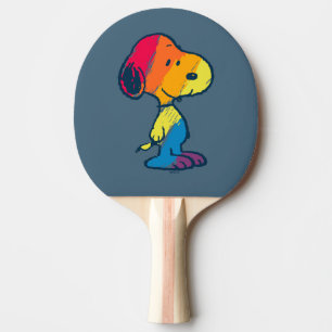 Raquete De Ping Pong Rainbow Snoopy