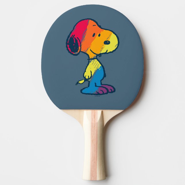 Raquete De Ping Pong Rainbow Snoopy (Frente)