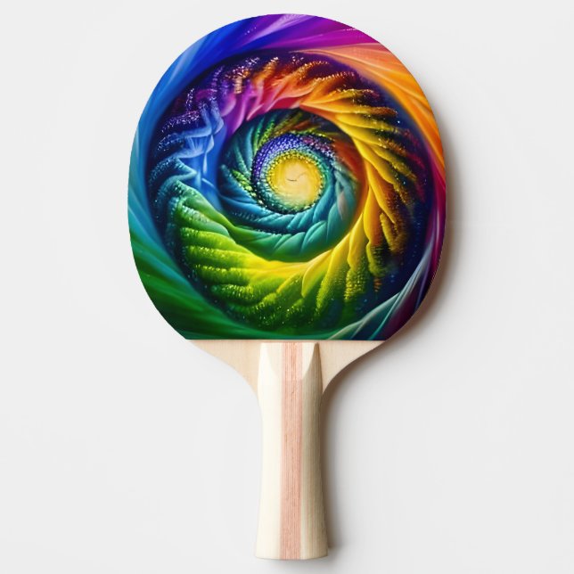 Raquete De Ping Pong Rainbow Spiral Out (Frente)
