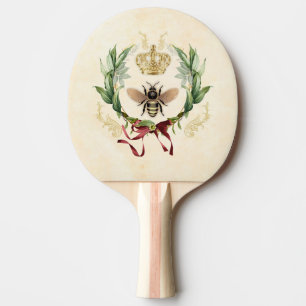 Raquete De Ping Pong Rainha Botânica Moderna Vintage