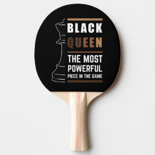 Raquete De Ping Pong Rainha Preta A Peça Mais Poderosa do Jogo 1