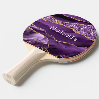 Raquete De Ping Pong Raque de Ping Pong com Nome Personalizado Roxo e D