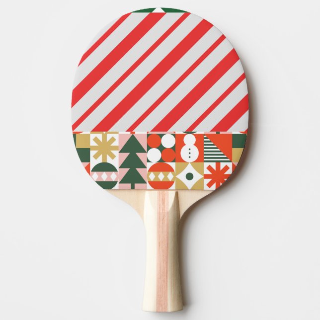 Raquete De Ping Pong Raque de Ping Pong de Natal (Frente)